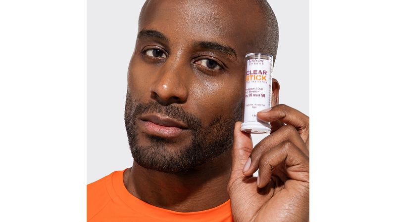 Clear Stick protetor transparente FPS70 FPUVA50 12g - Pink Cheeks